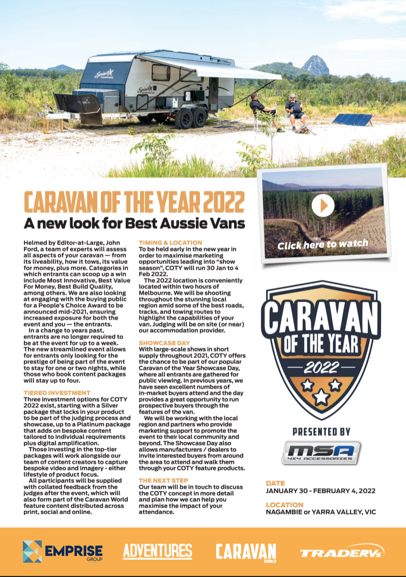Caravan of the Year Flyer 2022